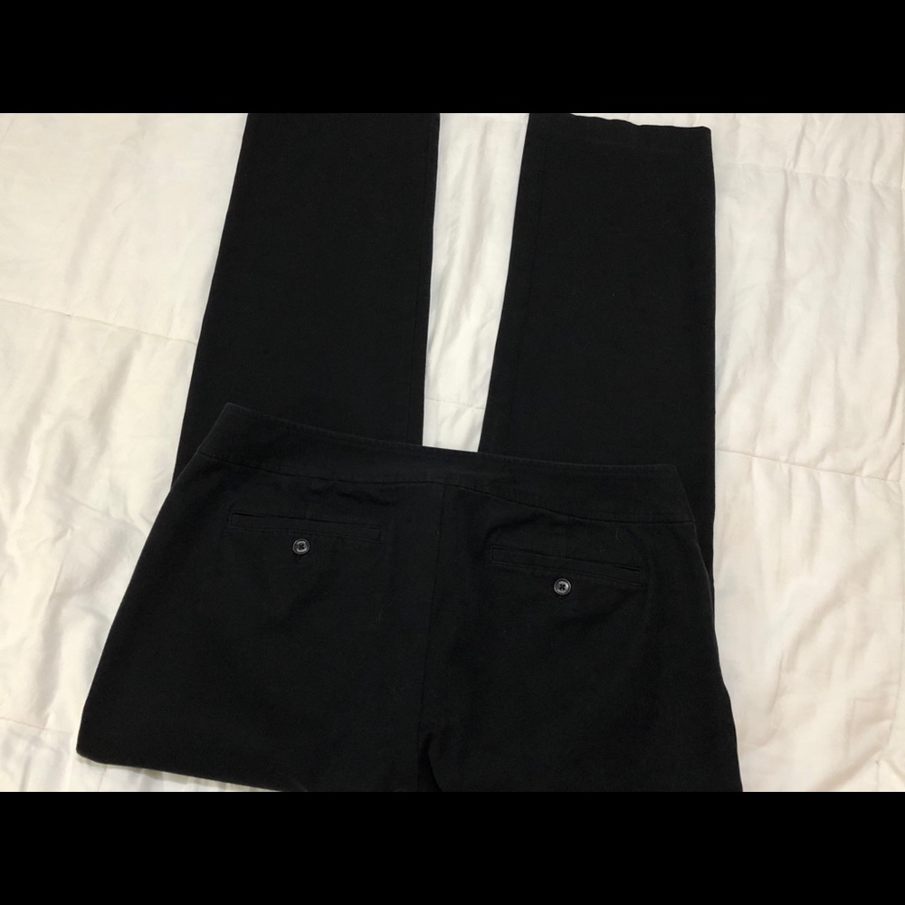 Chaps Black Women's Trousers 12 - Picture 2 of 7